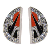 Art Deco Fan-Shaped Earrings Clip-On - TimeLine Gifts